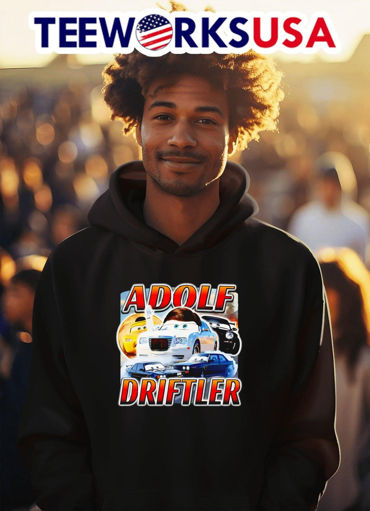Cars Adolf Driftler - Adult & Kids T-Shirts, Sweatshirts & Hoodies apparel design preview 2