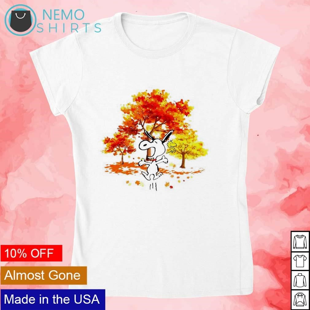 Snoopy and Woodstock love fall tree - Adult & Kids T-Shirts, Sweatshirts & Hoodies apparel design preview 4
