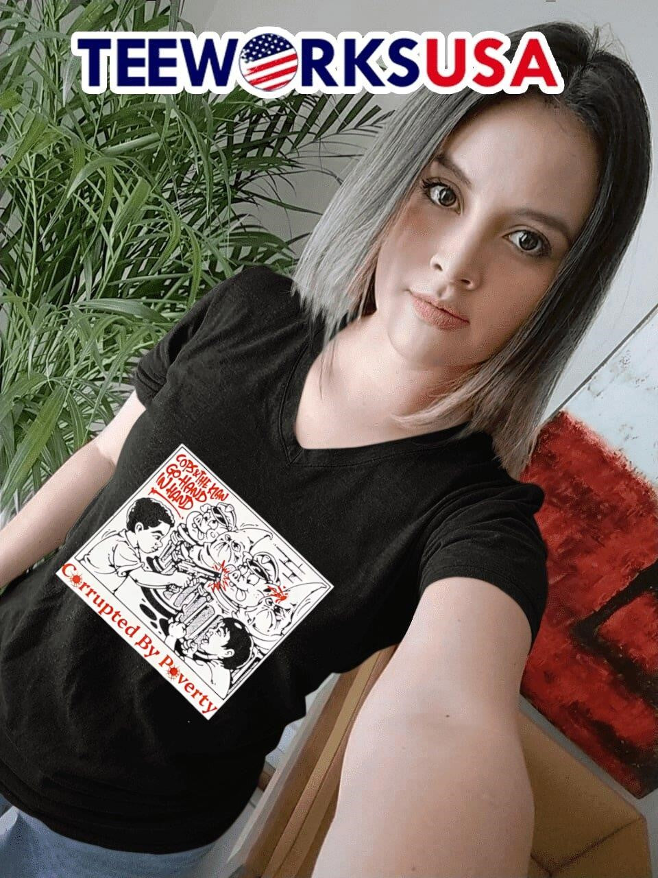 Corrupted by poverty - Adult & Kids T-Shirts, Sweatshirts & Hoodies apparel design preview 7