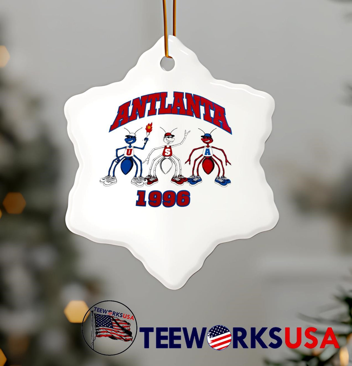 Atlanta USA 1996 ant vintage - Adult & Kids T-Shirts, Sweatshirts & Hoodies apparel design preview 7