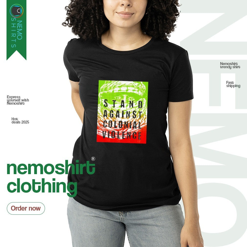 Stand against colonial violence - Adult & Kids T-Shirts, Sweatshirts & Hoodies apparel design preview 3