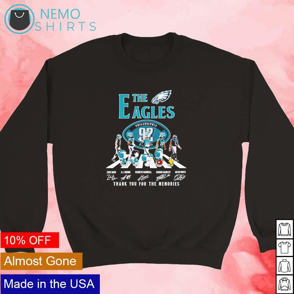 The Eagles 92nd anniversary 1933 2025 players and - Adult & Kids T-Shirts, Sweatshirts & Hoodies apparel design preview 5