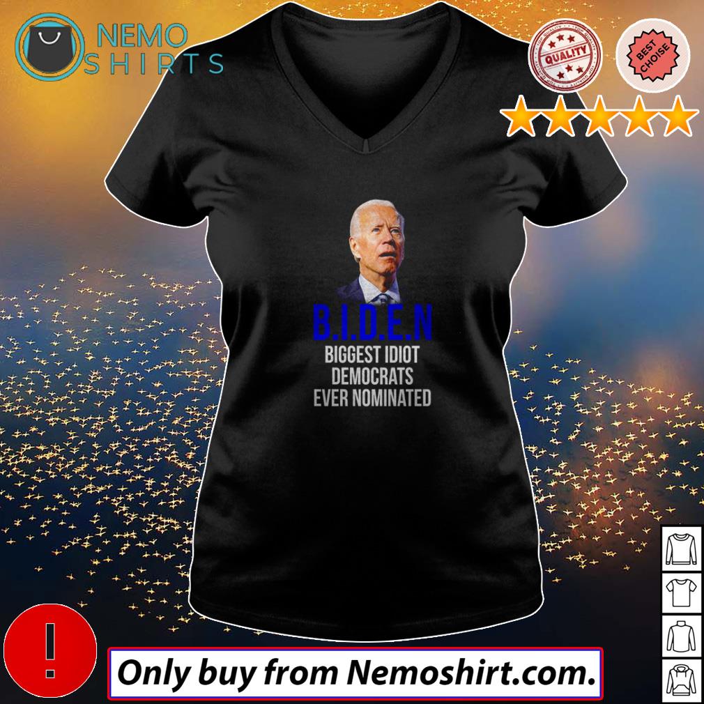 Joe Biden biggest idiot democrats ever nominated - Adult & Kids T-Shirts, Sweatshirts & Hoodies product image 5