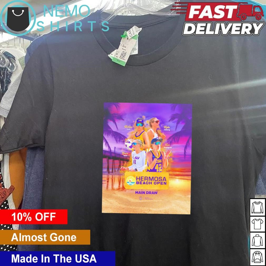 LSU Beach volleyball Hermosa Open - Adult & Kids T-Shirts, Sweatshirts & Hoodies apparel design preview 5