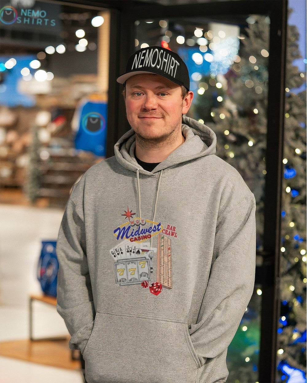 WDT Midwest casino bar crawl - Adult & Kids T-Shirts, Sweatshirts & Hoodies apparel design preview 3