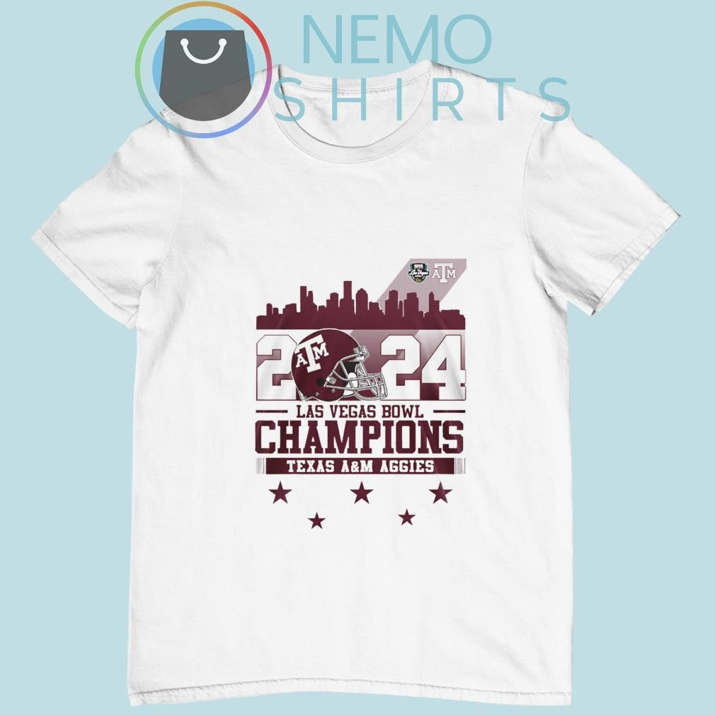 Texas A&M Aggies 2024 Las Vegas Bowl champions city - Adult & Kids T-Shirts, Sweatshirts & Hoodies apparel design preview 1
