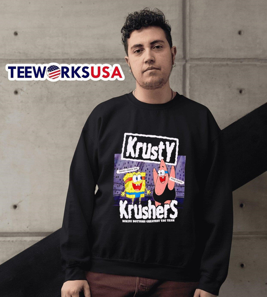 SpongeBob SquarePants Krusty Krushers Tag Team - Adult & Kids T-Shirts, Sweatshirts & Hoodies apparel design preview 6