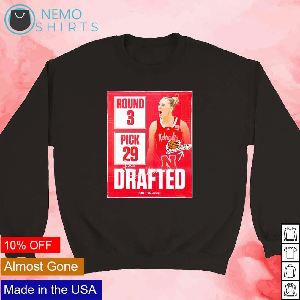 Jaz Shelley round 3 pick 29 Phoenix Mercury drafted - Adult & Kids T-Shirts, Sweatshirts & Hoodies apparel design preview 5