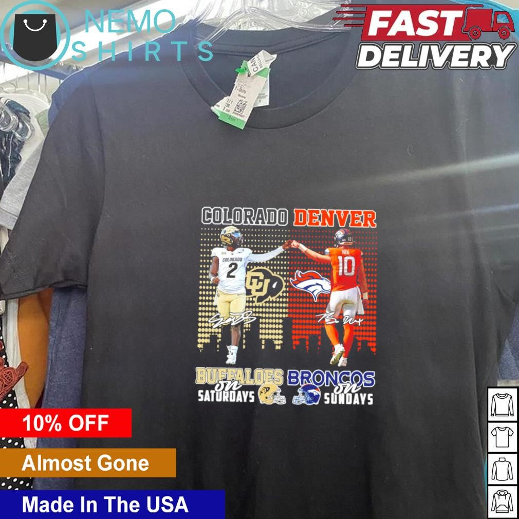 Colorado Buffaloes Travis Hunter on Saturdays and - Adult & Kids T-Shirts, Sweatshirts & Hoodies apparel design preview 5