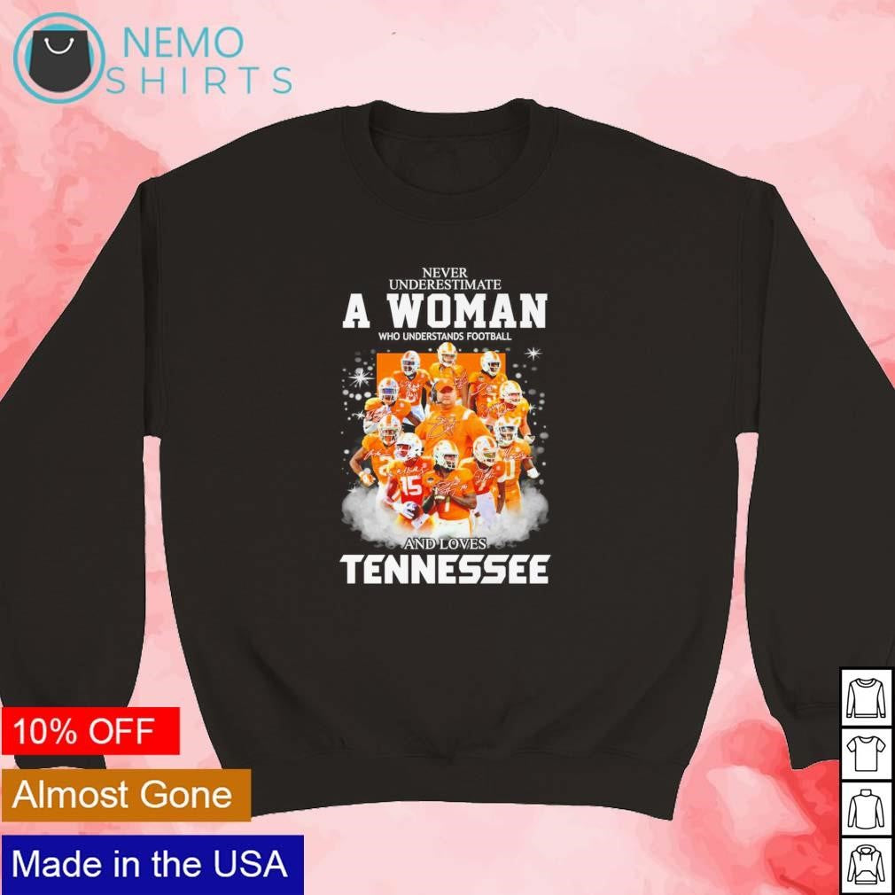 Never underestimate a woman who understands football - Adult & Kids T-Shirts, Sweatshirts & Hoodies apparel design preview 3