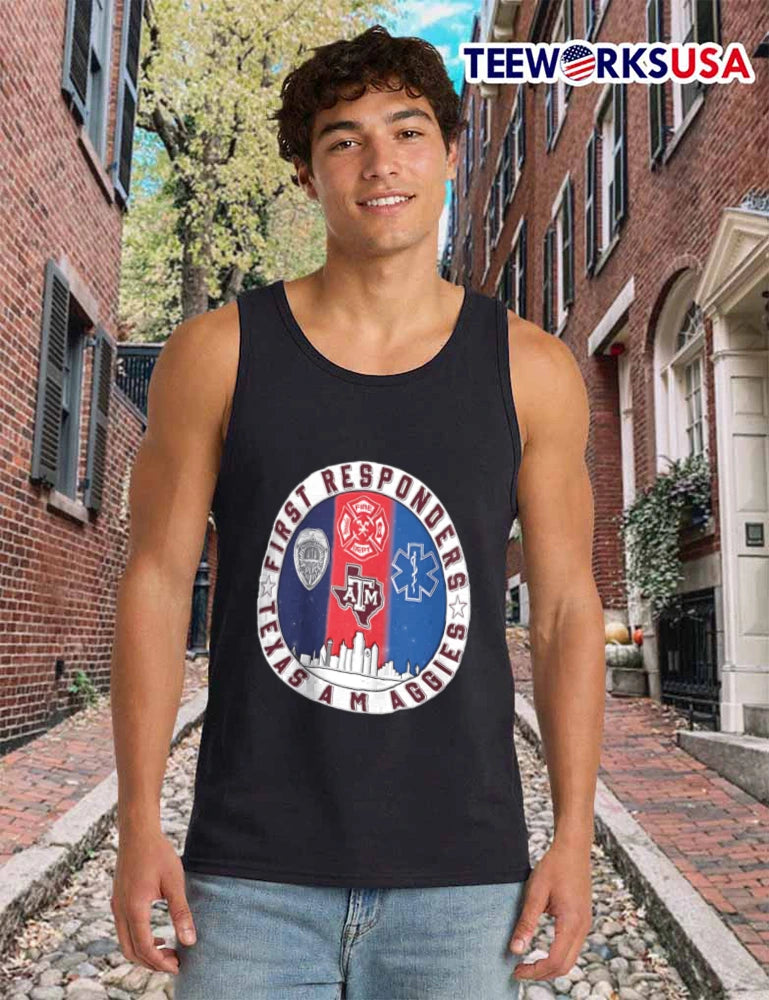Texas A&M Aggies x First Responders Never Forget 9.11 - Adult & Kids T-Shirts, Sweatshirts & Hoodies apparel design preview 6