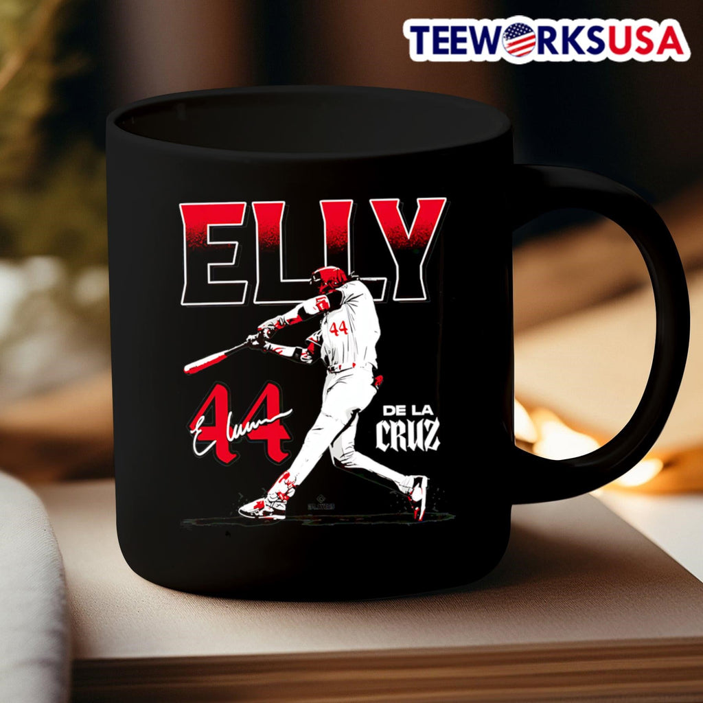 Elly De La Cruz Dynamic Attack Cincinnati Reds - Adult & Kids T-Shirts, Sweatshirts & Hoodies apparel design preview 3
