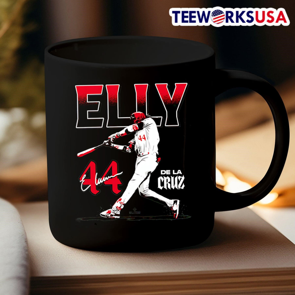 Elly De La Cruz Dynamic Attack Cincinnati Reds - Adult & Kids T-Shirts, Sweatshirts & Hoodies apparel design preview 3
