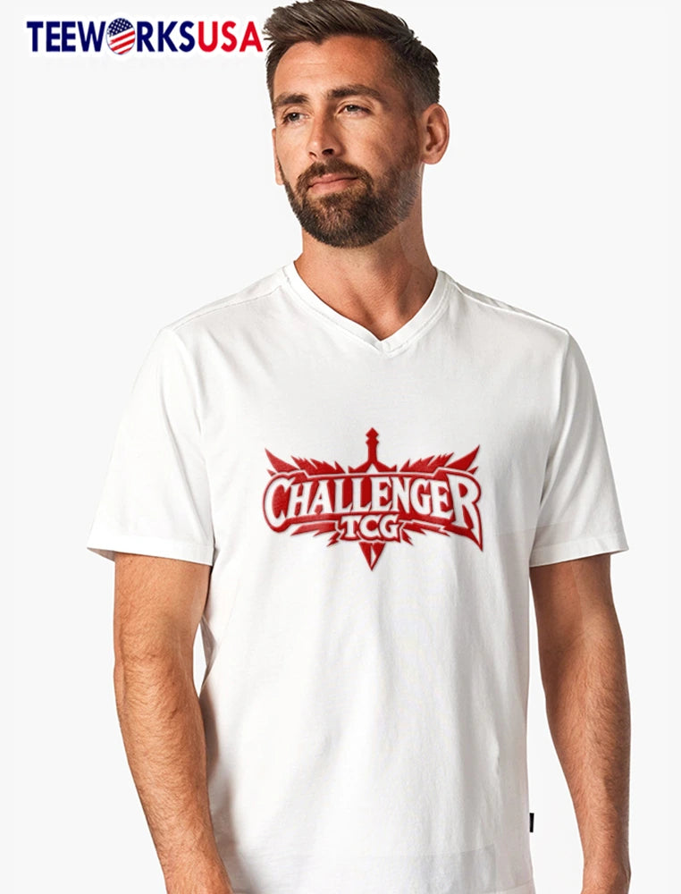 Challenger TCG red sword logo - Adult & Kids T-Shirts, Sweatshirts & Hoodies apparel design preview 7