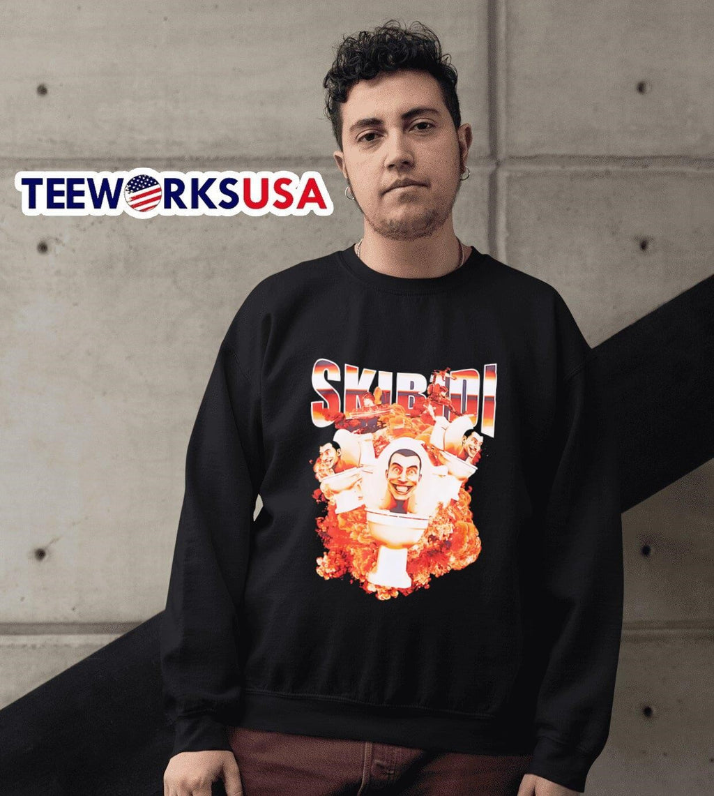 Skibidi Toilet Explosion - Adult & Kids T-Shirts, Sweatshirts & Hoodies apparel design preview 6