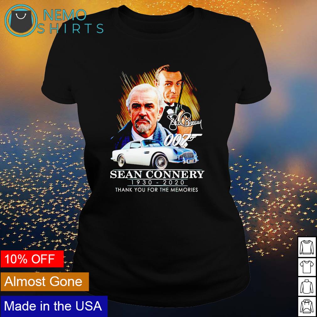 007 Sean Connery 1930 2020 thank you for the memories - Adult & Kids T-Shirts, Sweatshirts & Hoodies apparel design preview 3