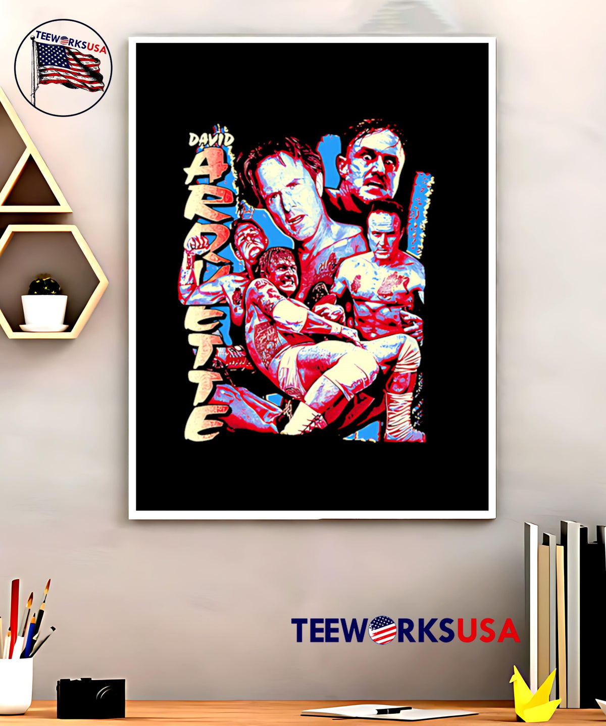 David Arquette Will Not Die vintage - Adult & Kids T-Shirts, Sweatshirts & Hoodies apparel design preview 5