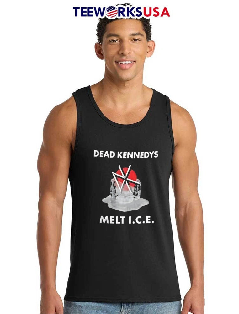 Dead Kennedys Melt Ice Dk Logo Red Circle Melting - Adult & Kids T-Shirts, Sweatshirts & Hoodies apparel design preview 6