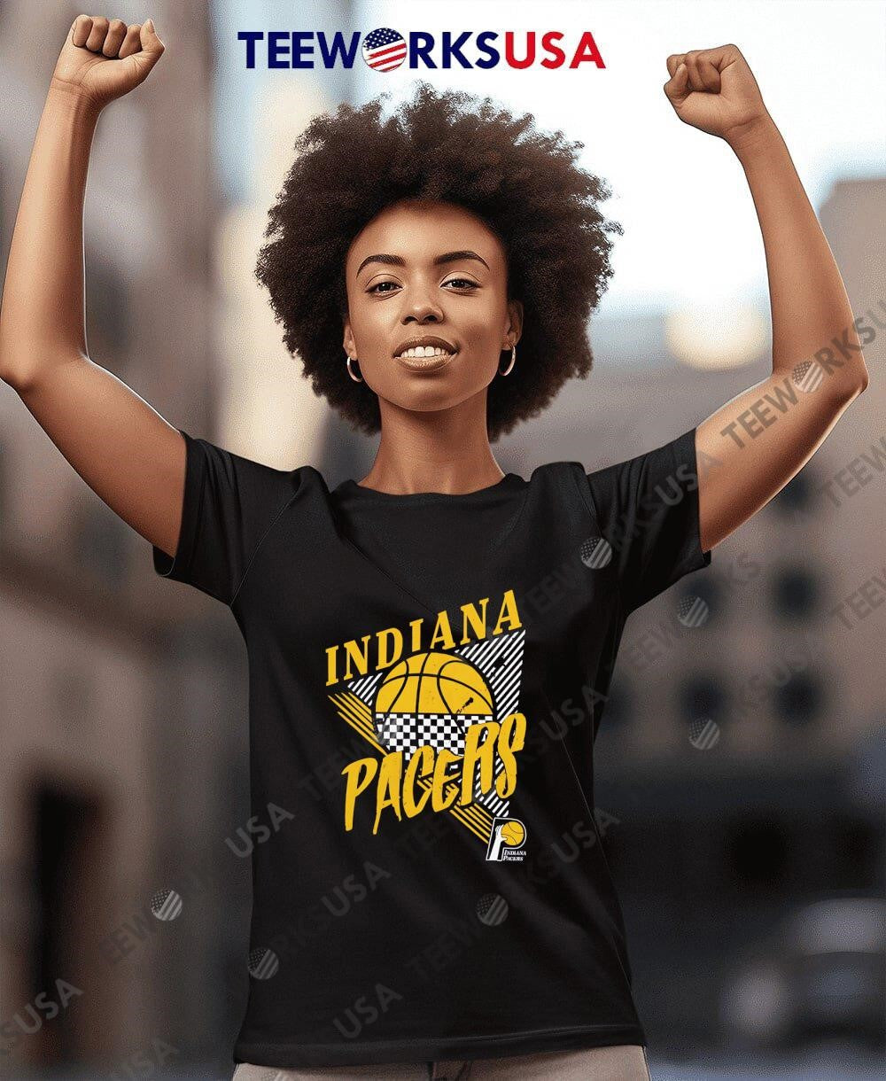 Mitchell And Mess Indiana Pacers Slam Dunk - Adult & Kids T-Shirts, Sweatshirts & Hoodies apparel design preview 7