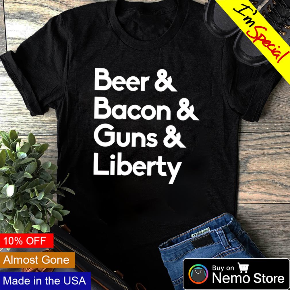 Beer bacon guns liberty - Adult & Kids T-Shirts, Sweatshirts & Hoodies apparel design preview 4
