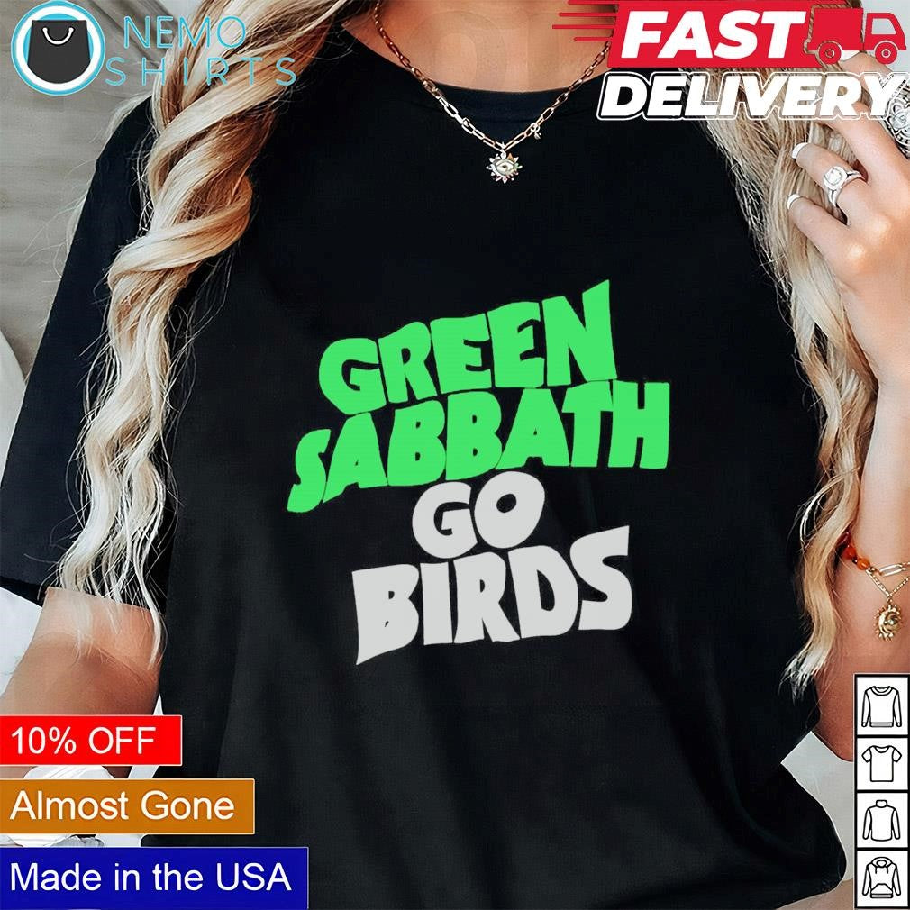 Green Sabbath go Birds - Adult & Kids T-Shirts, Sweatshirts & Hoodies apparel design preview 2