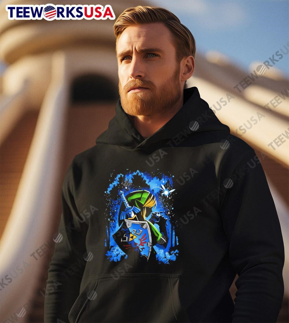 Ocarina Hero graphic - Adult & Kids T-Shirts, Sweatshirts & Hoodies apparel design preview 2