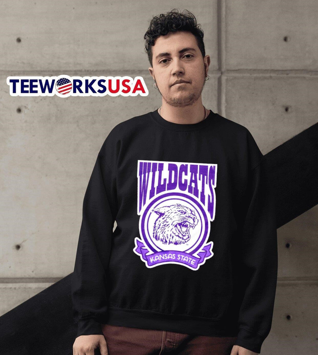 Kansas State Wildcats Cola logo retro - Adult & Kids T-Shirts, Sweatshirts & Hoodies apparel design preview 3