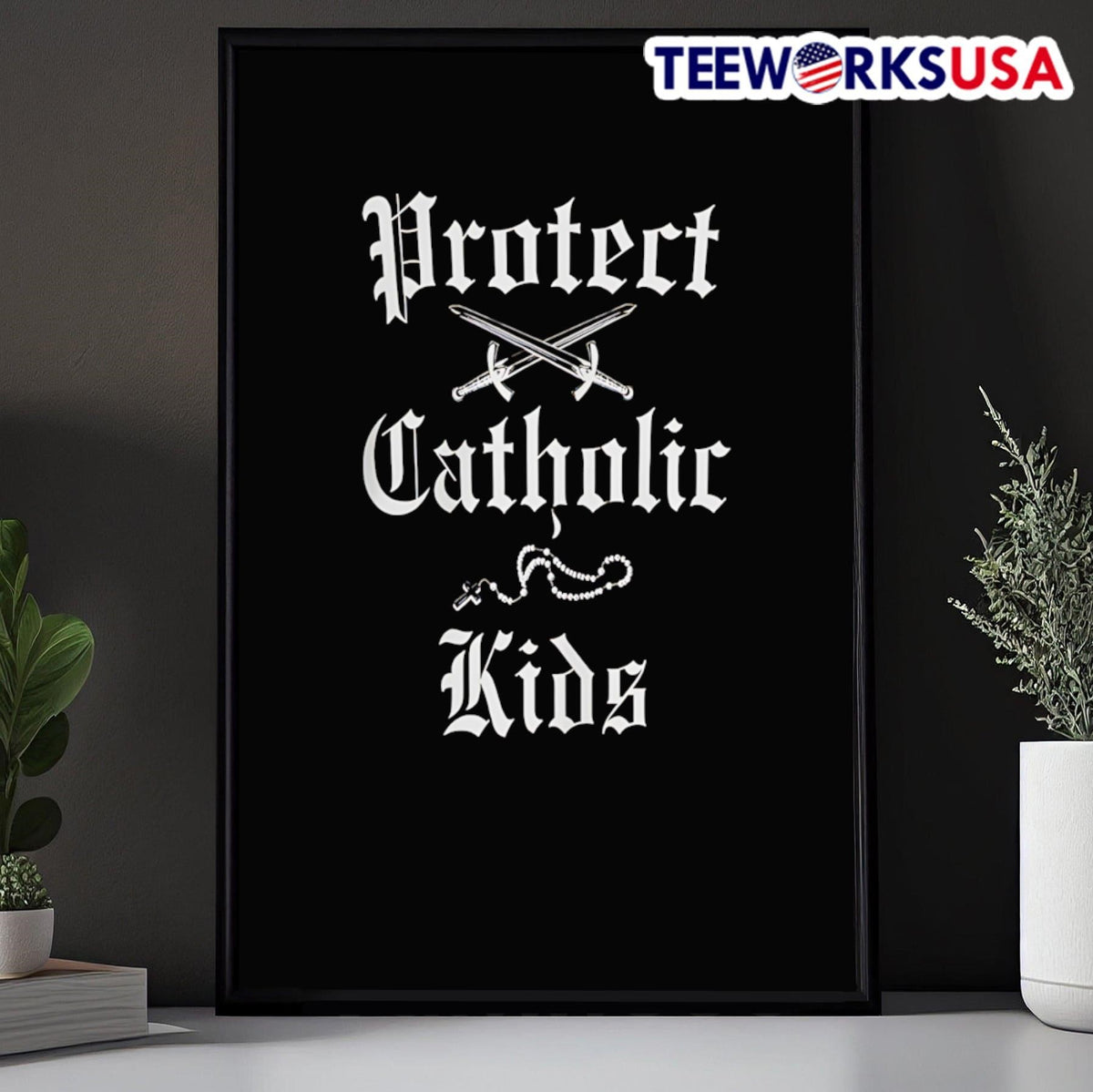 Protect Catholic - Adult & Kids T-Shirts, Sweatshirts & Hoodies apparel design preview 5
