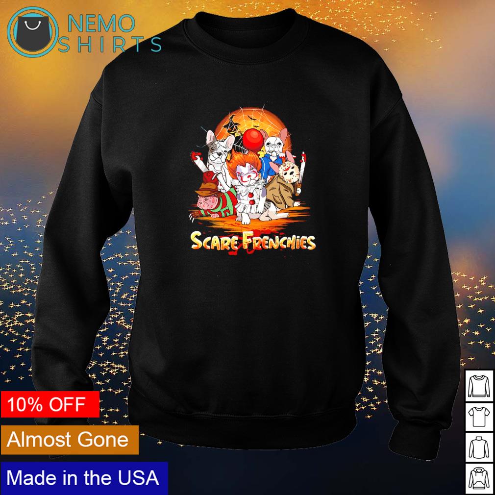 Scare Frenchies mashup horror Halloween - Adult & Kids T-Shirts, Sweatshirts & Hoodies product image 4