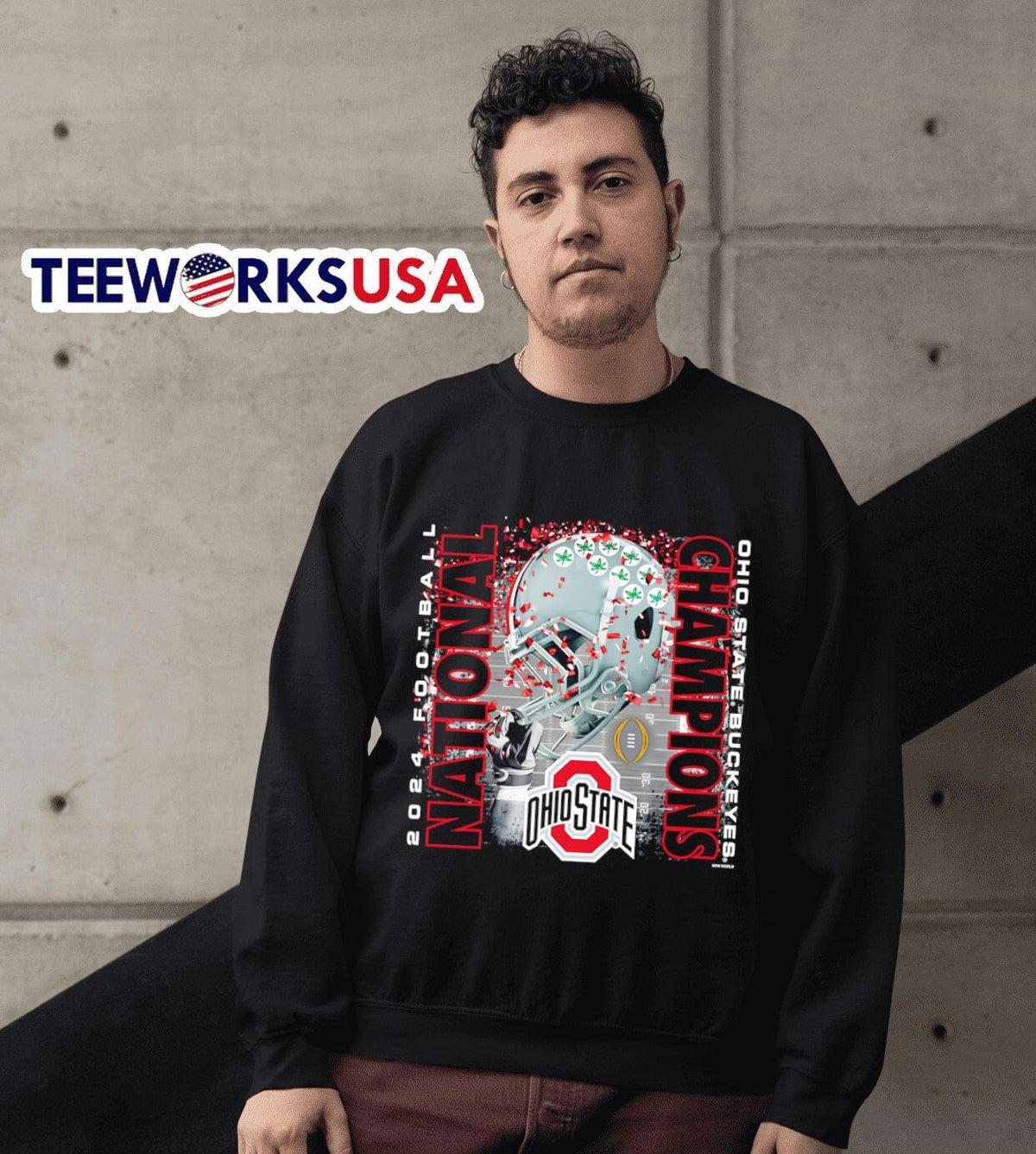 Ohio State Buckeyes College Football Playoff 2024 - Adult & Kids T-Shirts, Sweatshirts & Hoodies apparel design preview 6