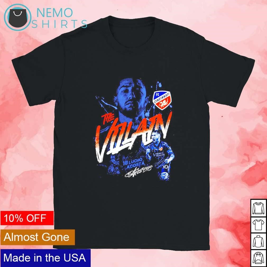The Villain Luciano Acosta FC Cincinnati - Adult & Kids T-Shirts, Sweatshirts & Hoodies apparel design preview 1