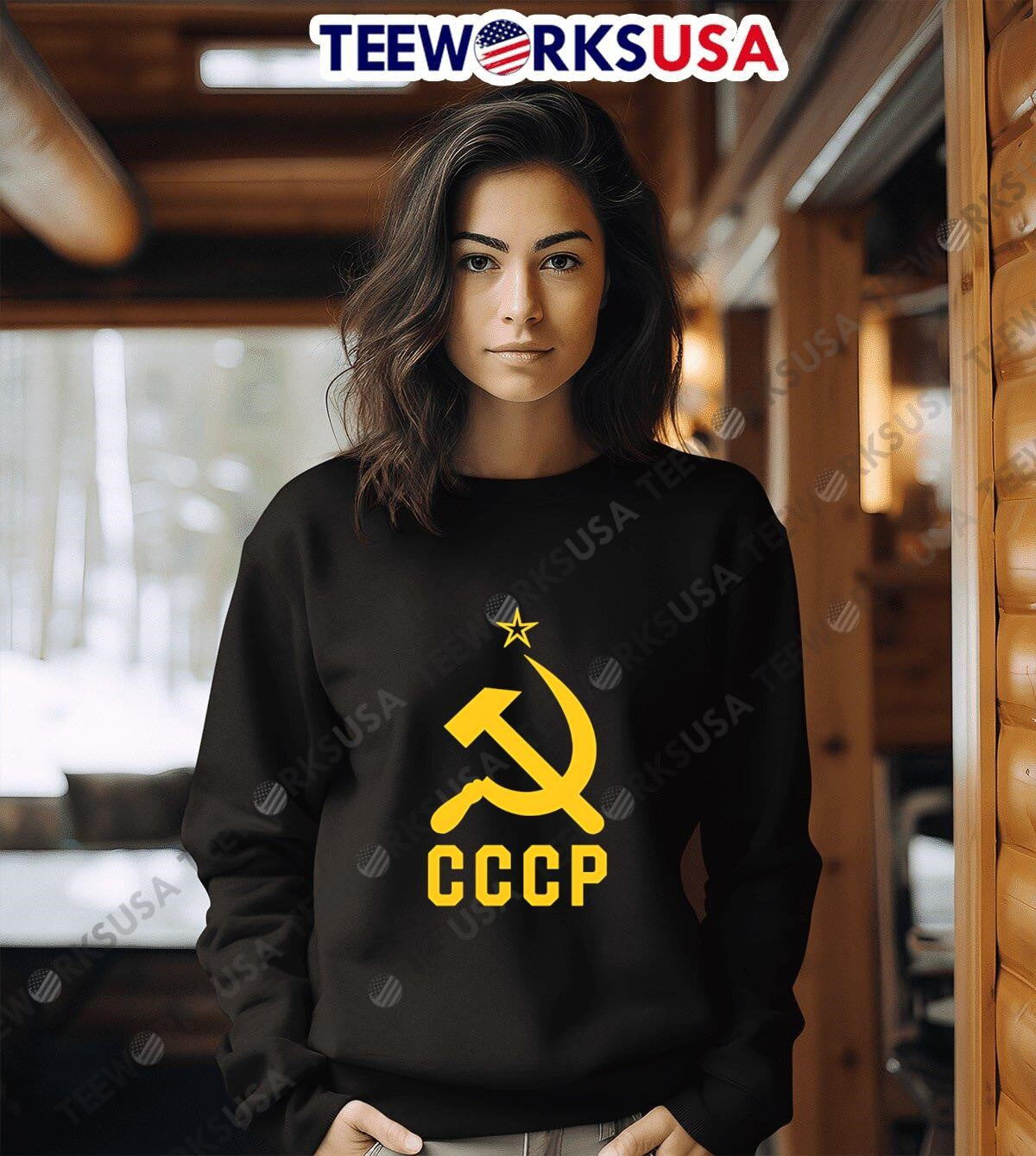 Jd Vance Wearing Cccp Social Communist Soviet - Adult & Kids T-Shirts, Sweatshirts & Hoodies apparel design preview 3