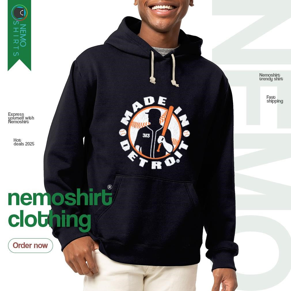 Made in Detroit Tigers baseball - Adult & Kids T-Shirts, Sweatshirts & Hoodies product image 2