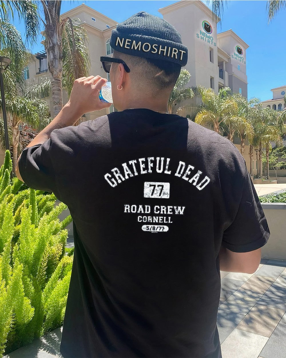 Grateful Dead road crew cornell - Adult & Kids T-Shirts, Sweatshirts & Hoodies apparel design preview 4