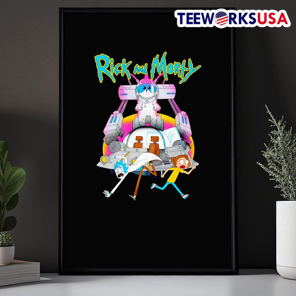 Lawnmower dog Rick and Morty - Adult & Kids T-Shirts, Sweatshirts & Hoodies apparel design preview 5
