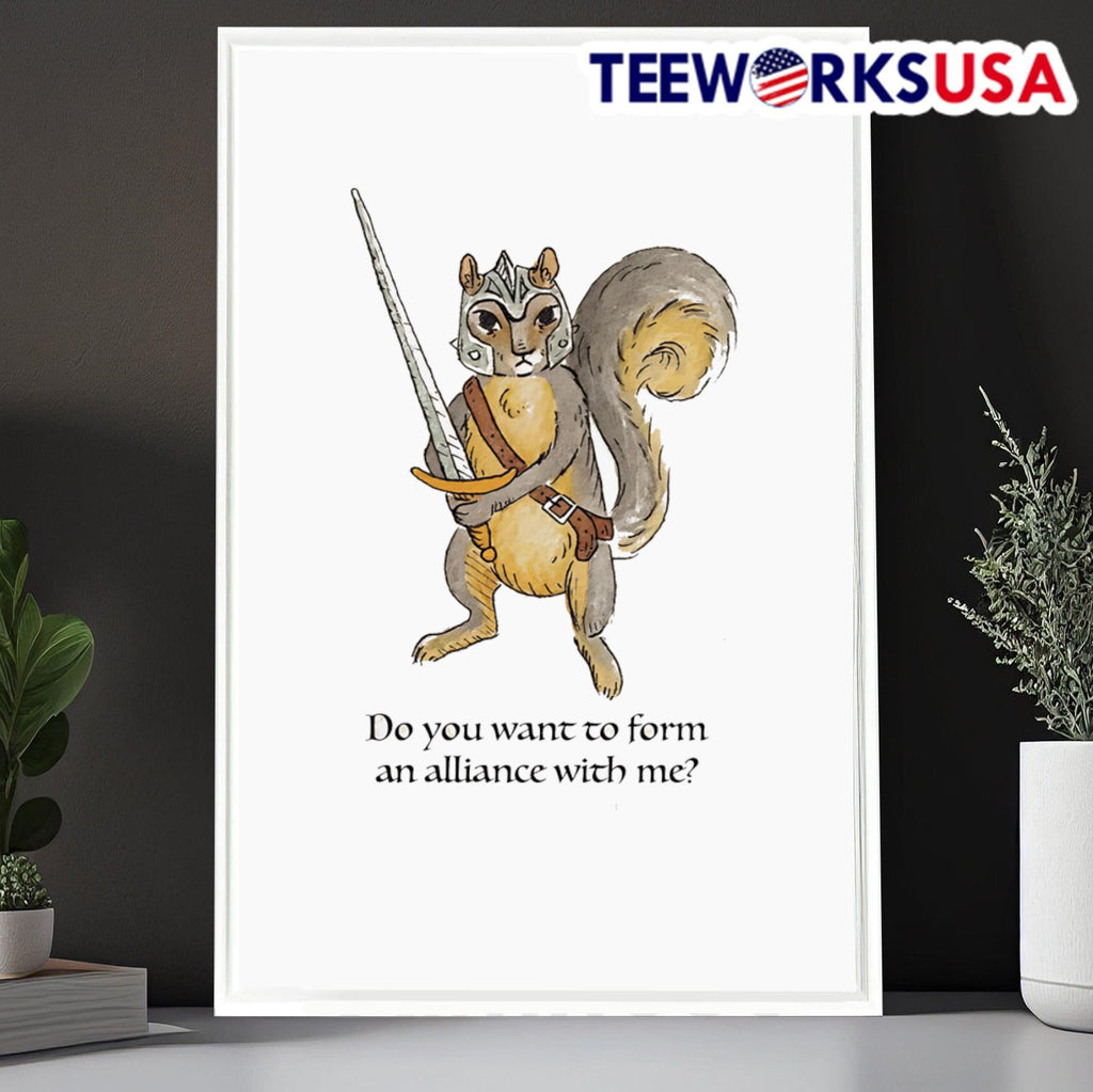 Squirrel do you want to form an alliance with me - Adult & Kids T-Shirts, Sweatshirts & Hoodies apparel design preview 6
