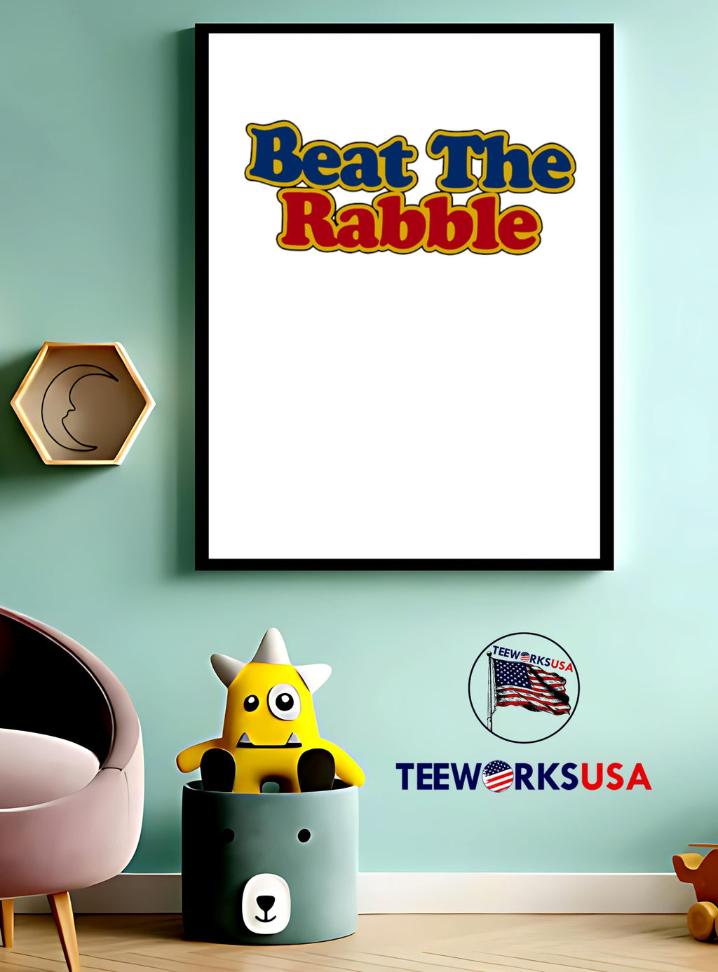 Beat the Rabble - Adult & Kids T-Shirts, Sweatshirts & Hoodies apparel design preview 3