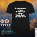 Remember when robocop shot that dude in the dick - Adult & Kids T-Shirts, Sweatshirts & Hoodies apparel design preview 1