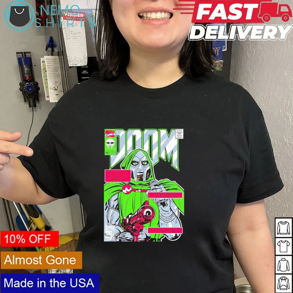 MF Doom Minerva Comics Issue 004 Cover - Adult & Kids T-Shirts, Sweatshirts & Hoodies apparel design preview 2