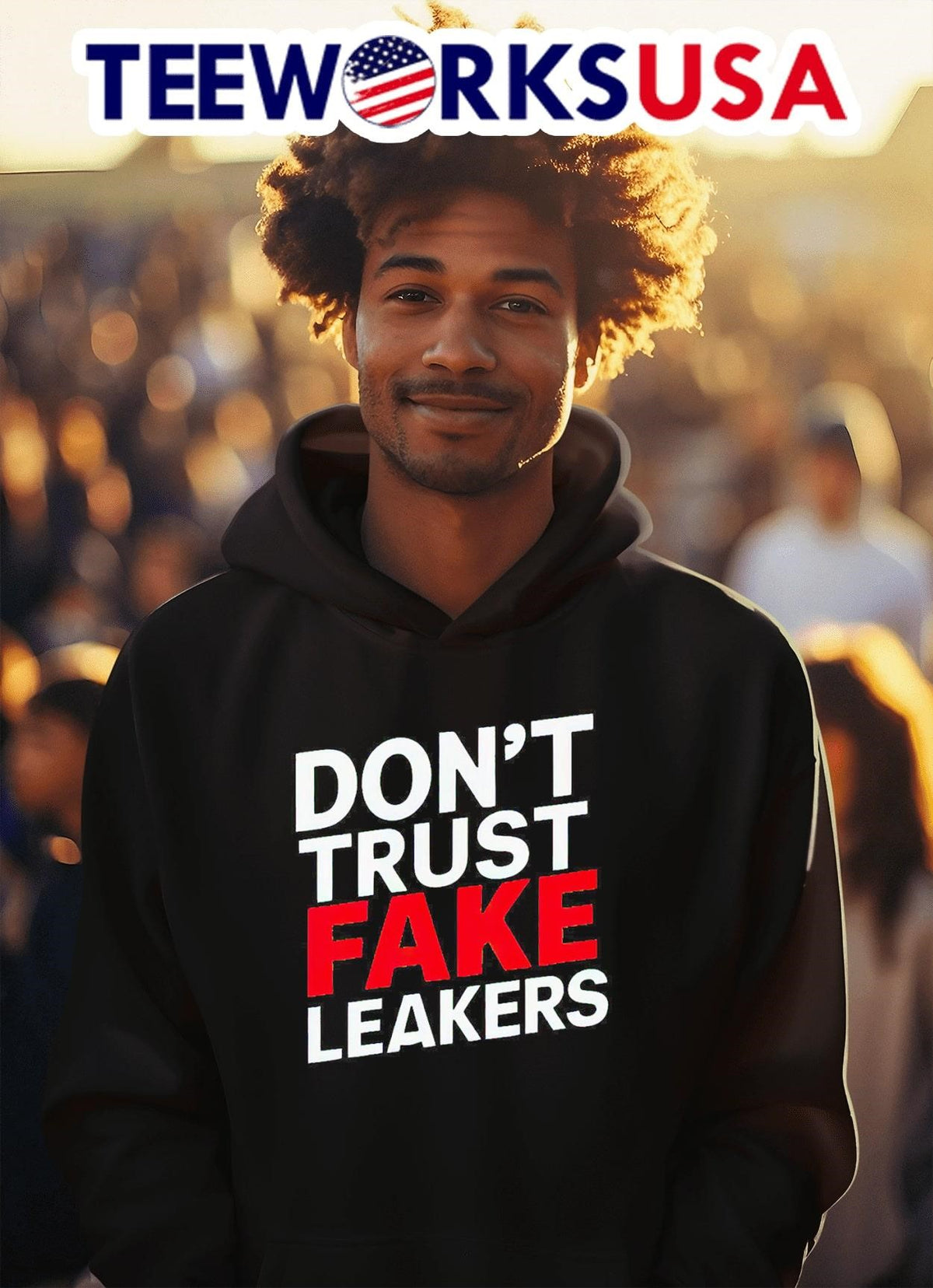 Don't trust fake leakers - Adult & Kids T-Shirts, Sweatshirts & Hoodies apparel design preview 2