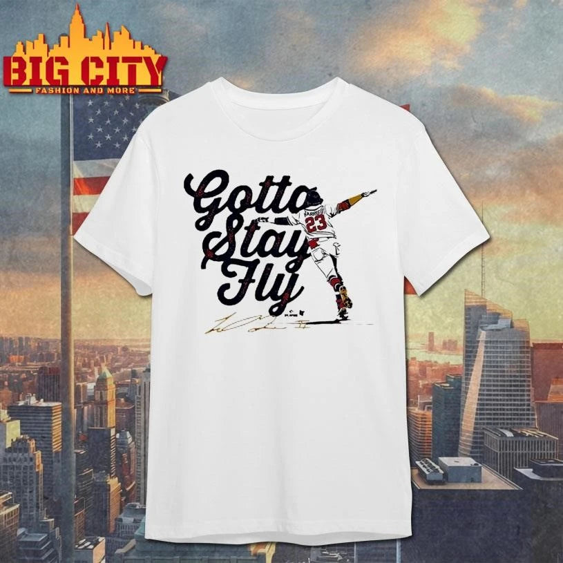 Michael Harris II Gotta Stay Fly Signature - Adult & Kids T-Shirts, Sweatshirts & Hoodies apparel design preview 1