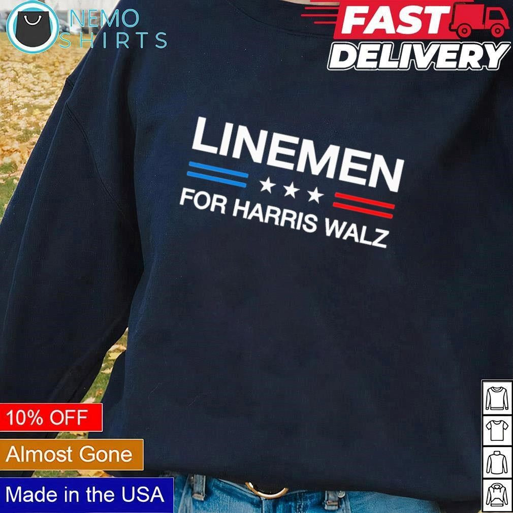 Lineman for Harris Walz - Adult & Kids T-Shirts, Sweatshirts & Hoodies apparel design preview 1