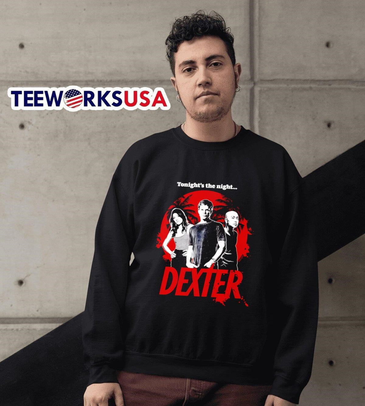 Dexter Blood Moon tonight's the night - Adult & Kids T-Shirts, Sweatshirts & Hoodies apparel design preview 6