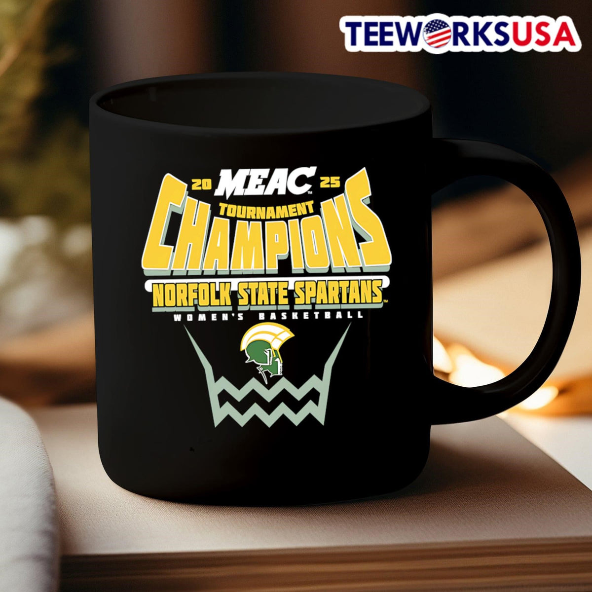 Norfolk State Spartans 2025 MEAC Women's Basketball - Adult & Kids T-Shirts, Sweatshirts & Hoodies apparel design preview 3