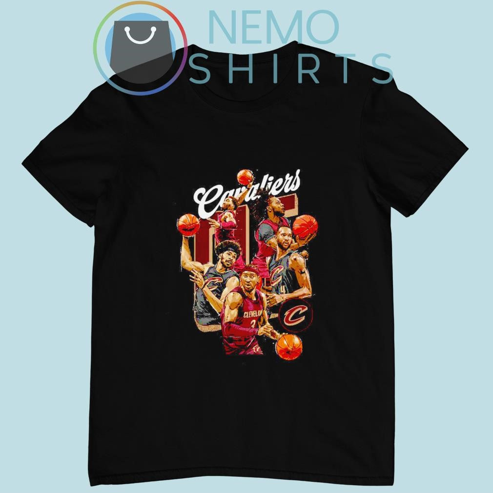 Cleveland Cavaliers starting 5 cartoon - Adult & Kids T-Shirts, Sweatshirts & Hoodies apparel design preview 4