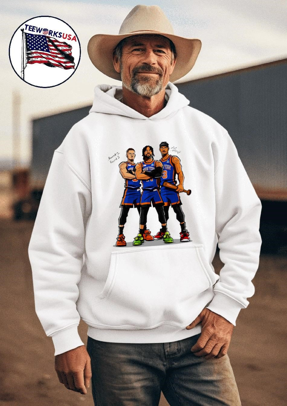 New York Knicks Nova boys round 2 - Adult & Kids T-Shirts, Sweatshirts & Hoodies apparel design preview 2