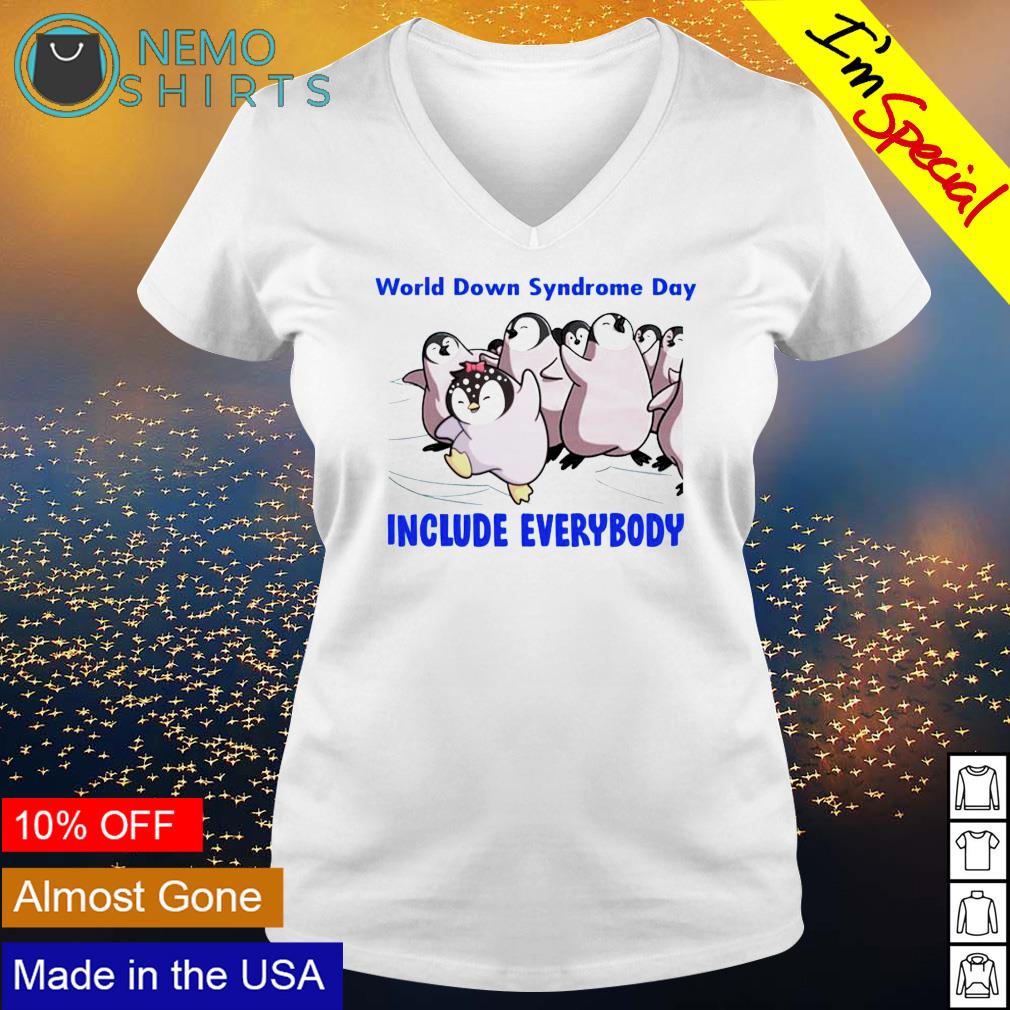 Penguin world down syndrome day include everybody - Adult & Kids T-Shirts, Sweatshirts & Hoodies apparel design preview 5