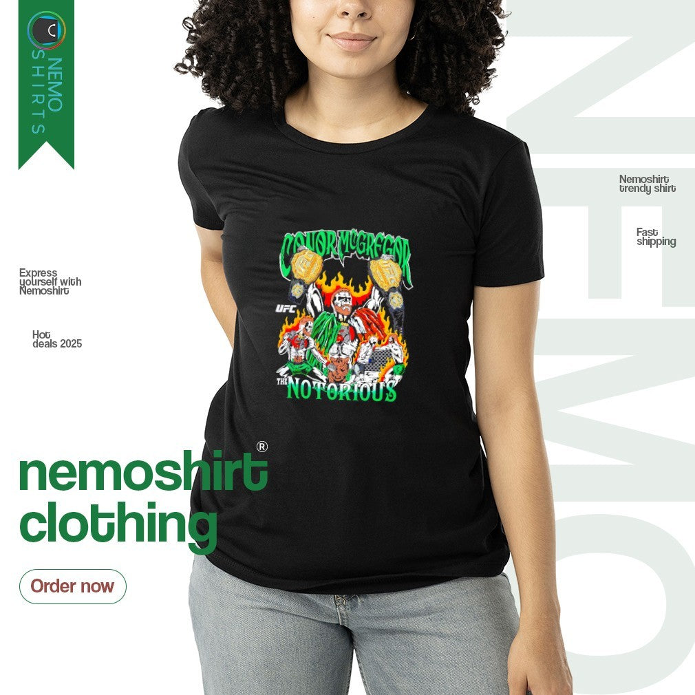 The Notorious Conor McGregor skeleton graphic - Adult & Kids T-Shirts, Sweatshirts & Hoodies apparel design preview 3