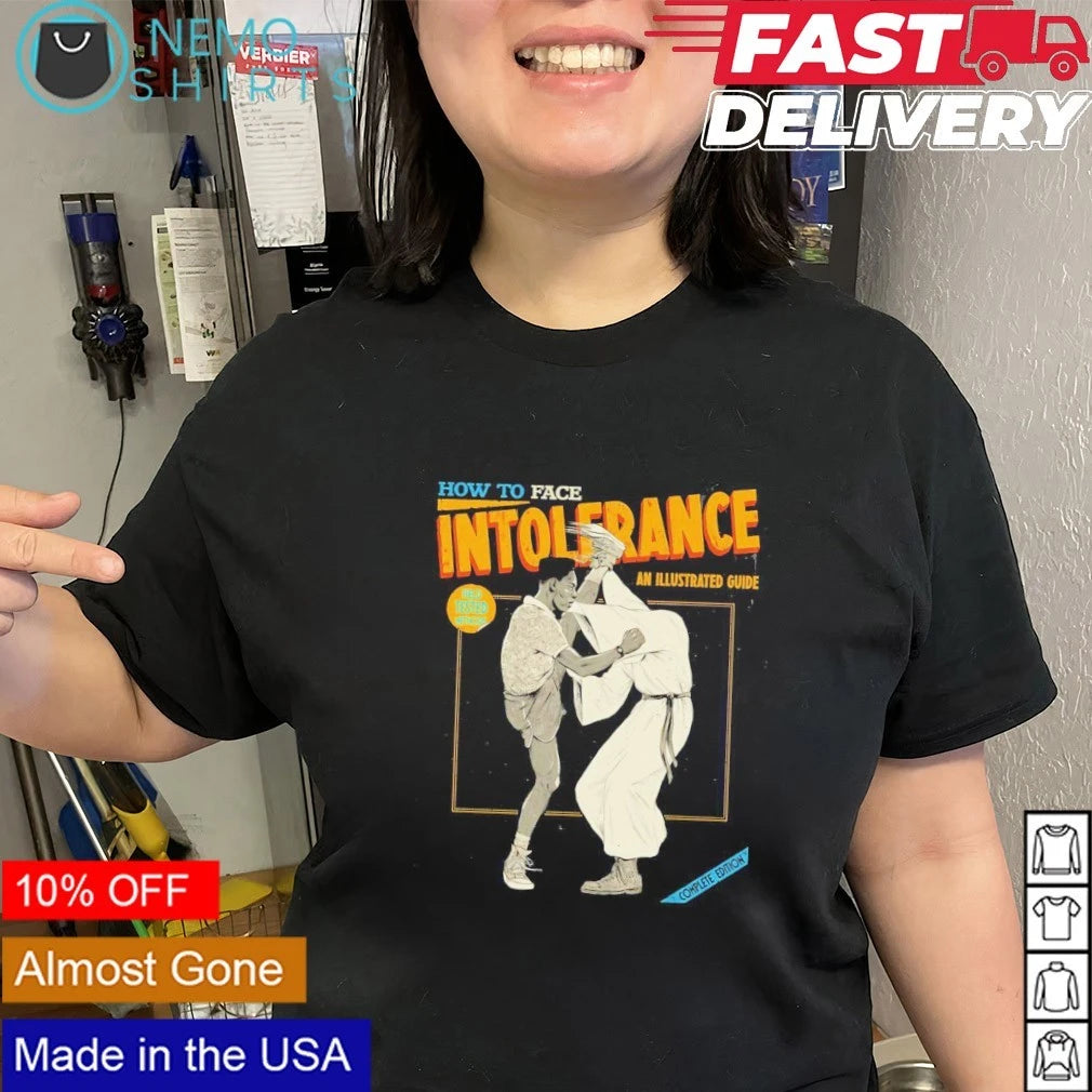 How to Face Intolerance An Illustrated Guide - Adult & Kids T-Shirts, Sweatshirts & Hoodies apparel design preview 2