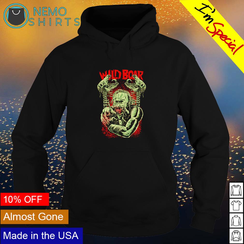 The Wild Boar skull hunter - Adult & Kids T-Shirts, Sweatshirts & Hoodies apparel design preview 2